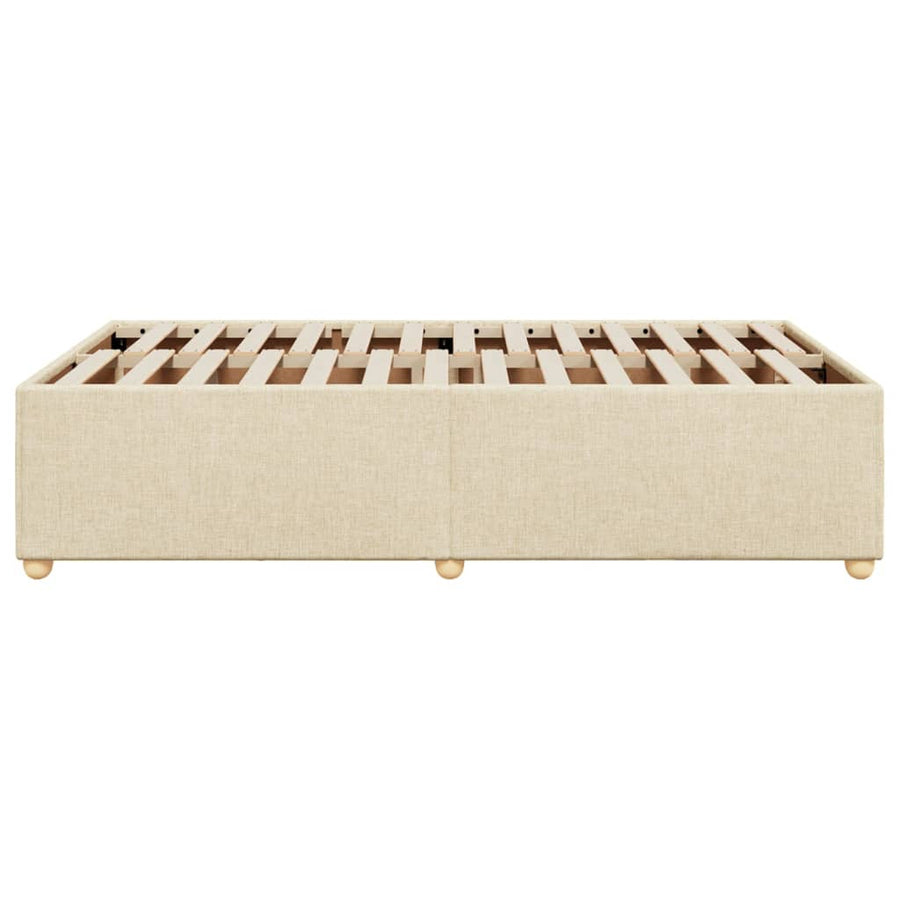Bedframe stof crèmekleurig 120x200 cm