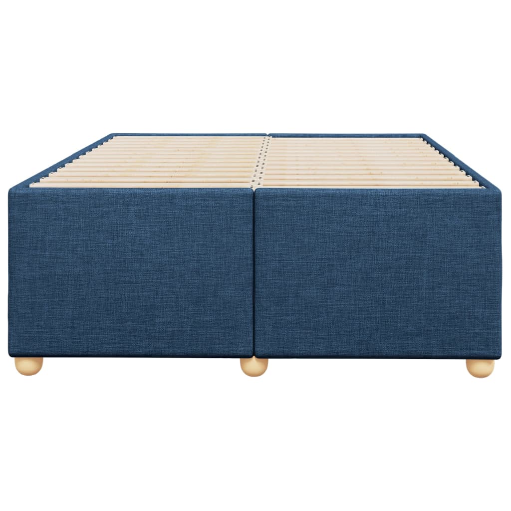 Bedframe stof blauw 120x200 cm