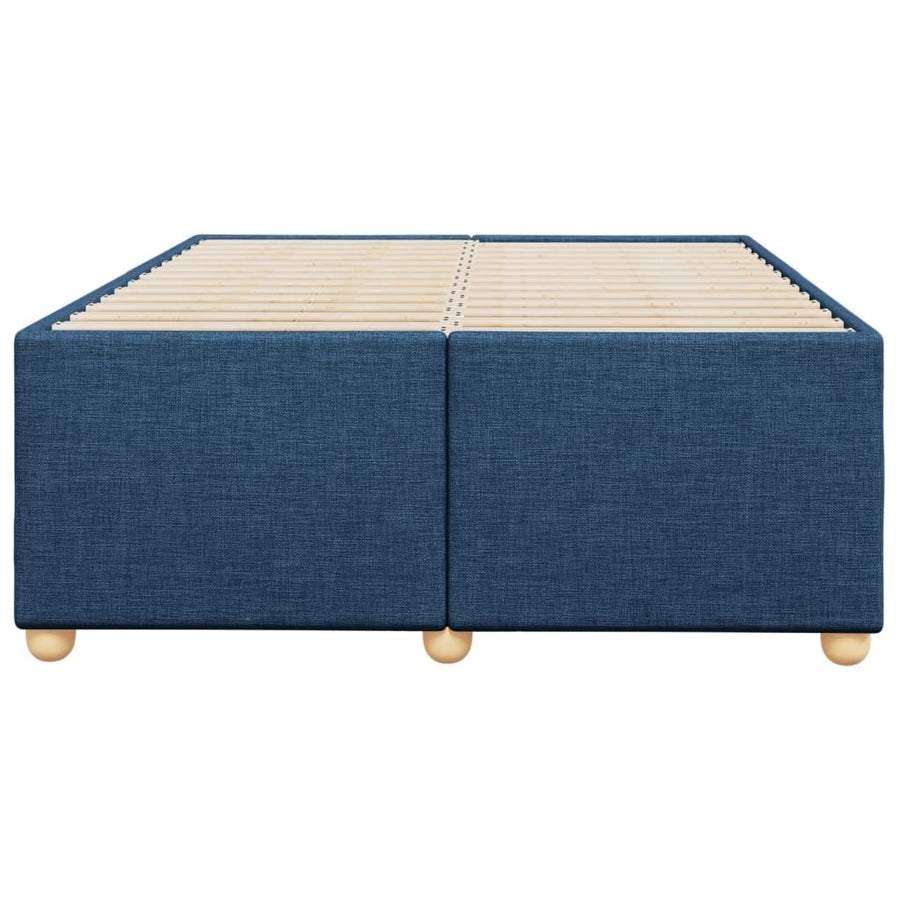 Bedframe stof blauw 120x200 cm
