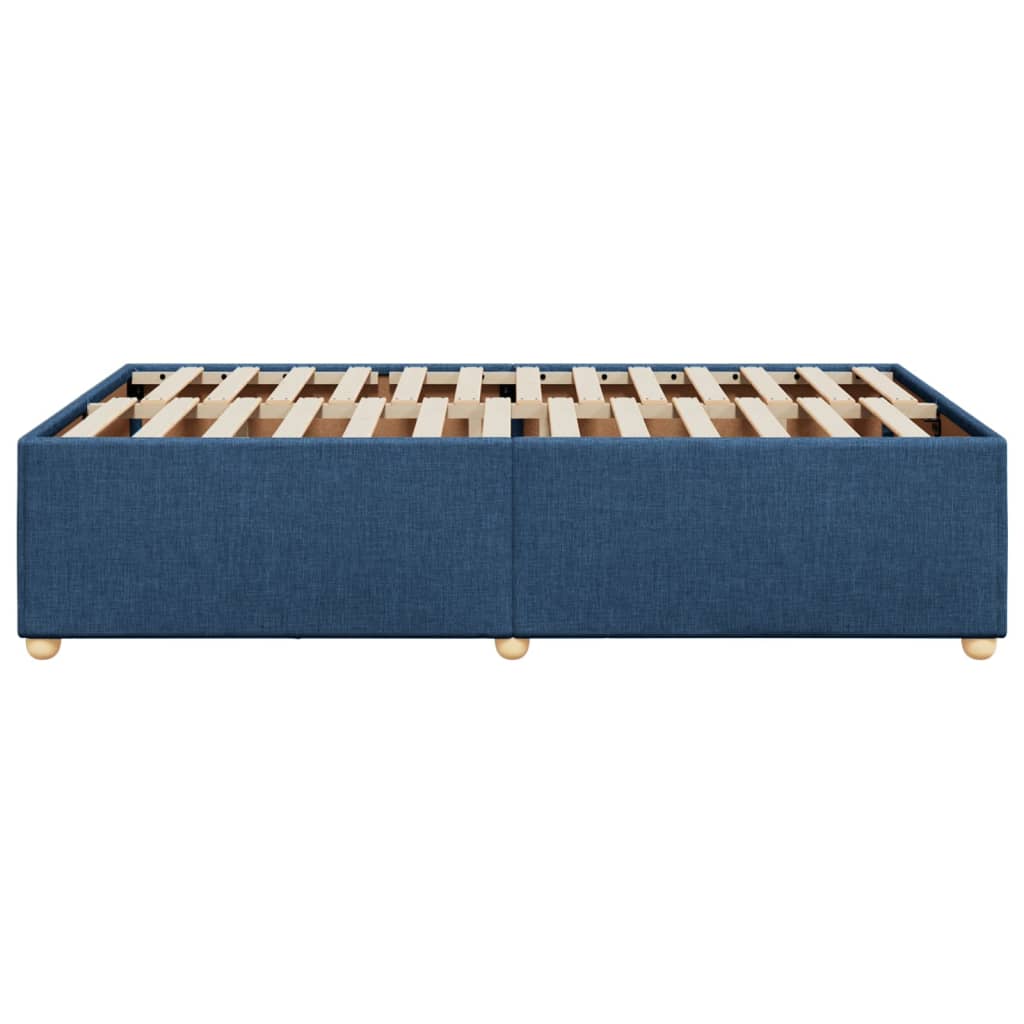 Bedframe stof blauw 120x200 cm