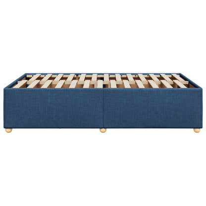 Bedframe stof blauw 120x200 cm