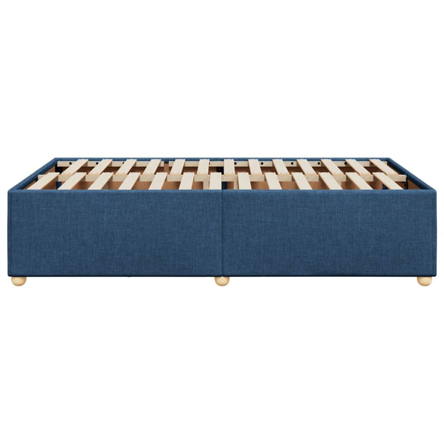 Bedframe stof blauw 120x200 cm
