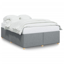 Bedframe zonder matras stof lichtgrijs 140x190 cm