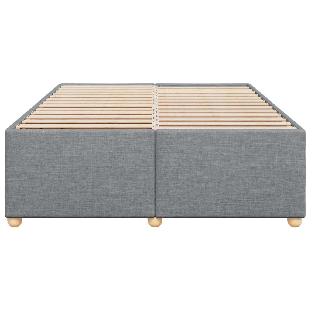 Bedframe zonder matras stof lichtgrijs 140x190 cm