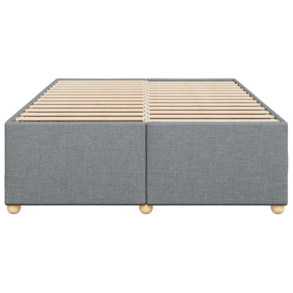 Bedframe zonder matras stof lichtgrijs 140x190 cm