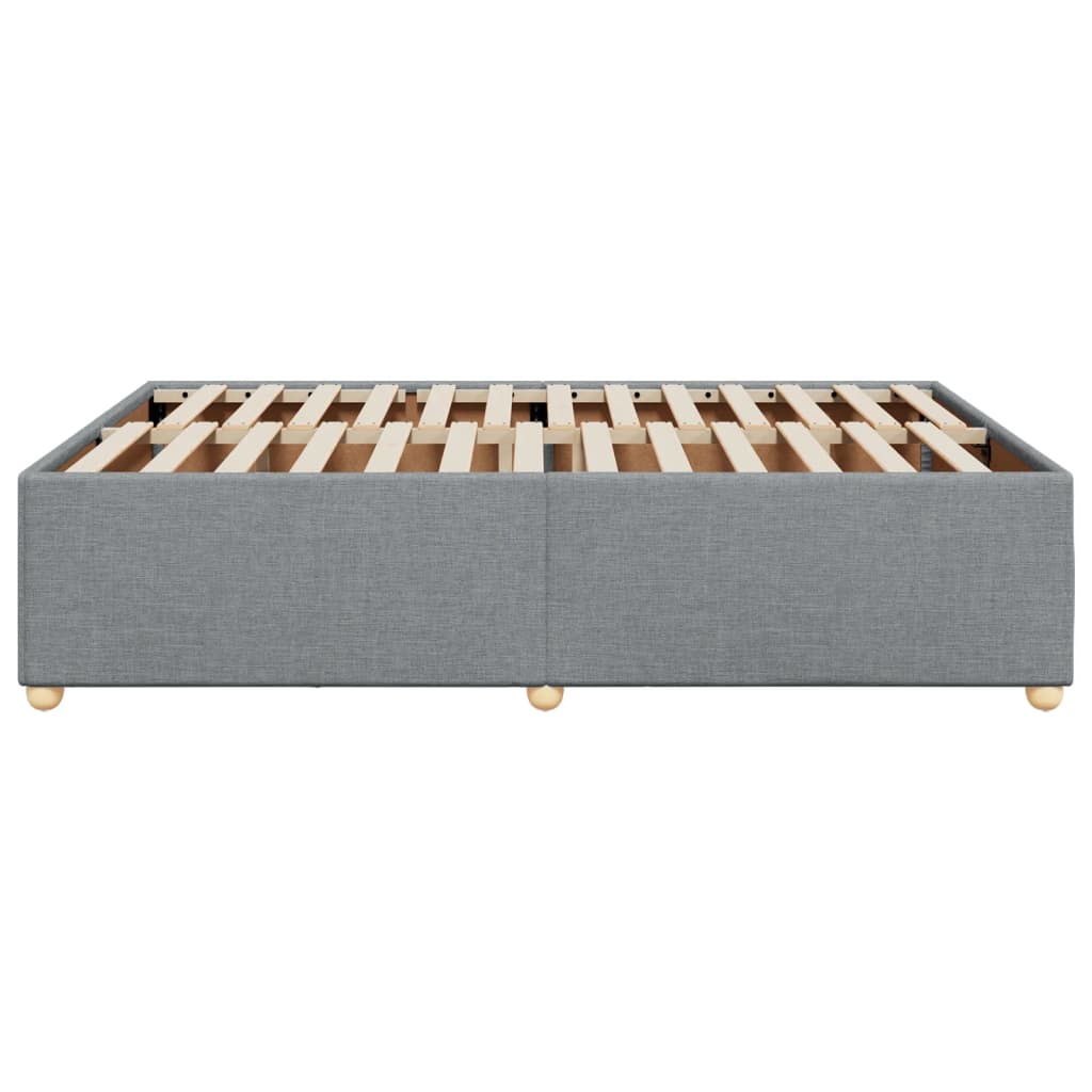 Bedframe zonder matras stof lichtgrijs 140x190 cm