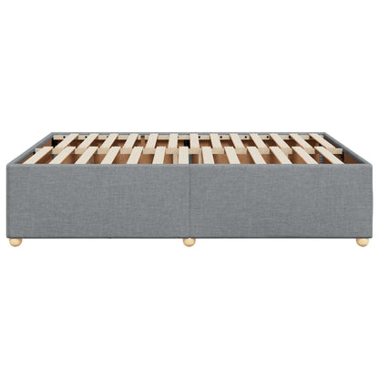 Bedframe zonder matras stof lichtgrijs 140x190 cm