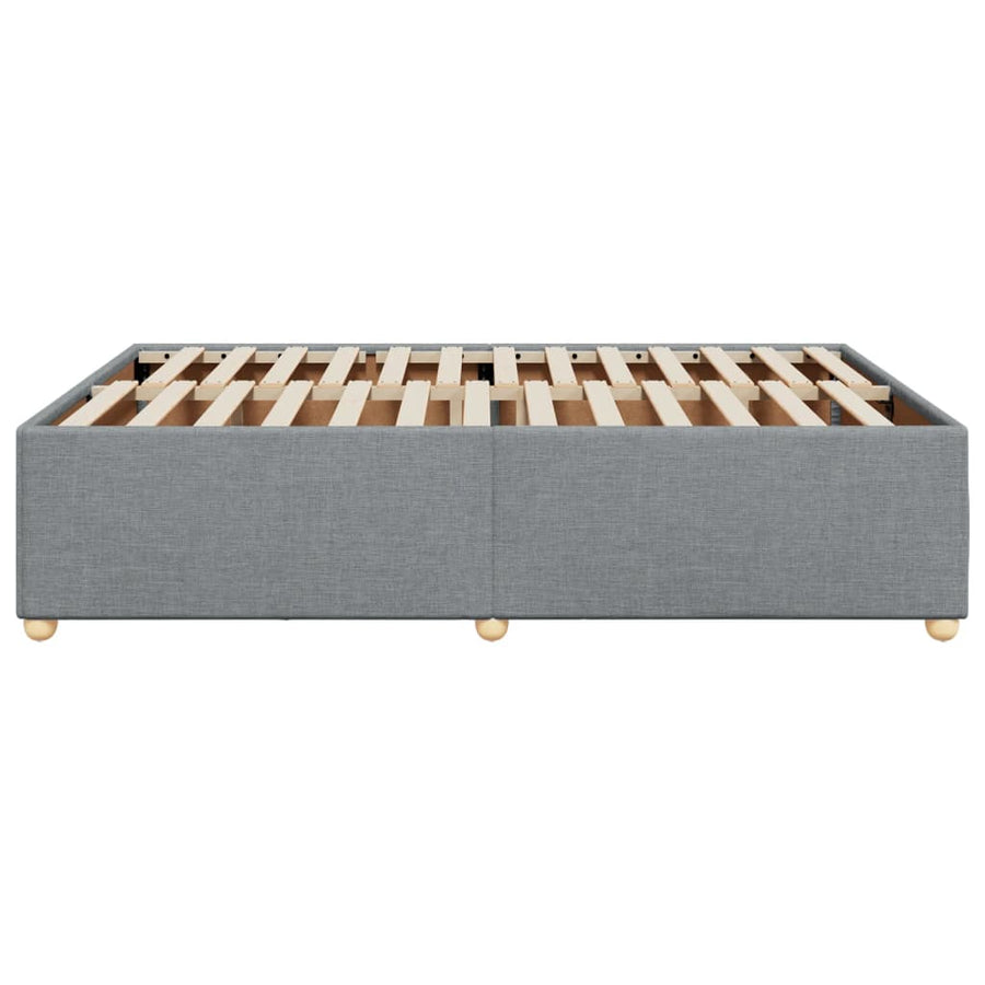 Bedframe zonder matras stof lichtgrijs 140x190 cm
