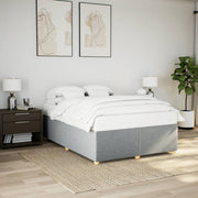 Bedframe stof lichtgrijs 140x190 cm