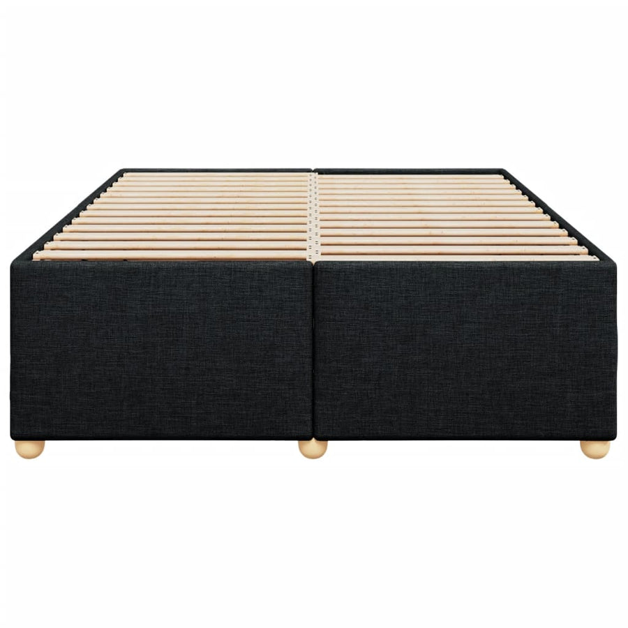 Bedframe zonder matras stof zwart 140x190 cm