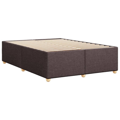 Bedframe zonder matras stof donkerbruin 140x190 cm