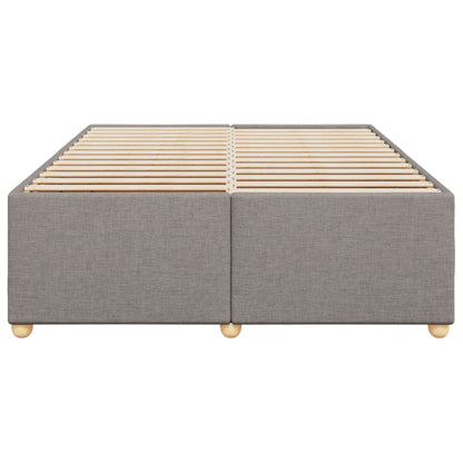 Bedframe zonder matras stof taupe 140x190 cm