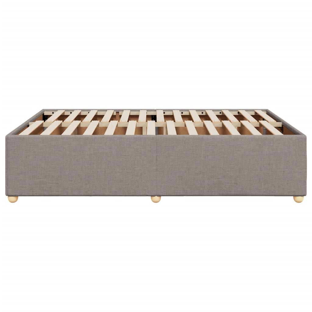 Bedframe zonder matras stof taupe 140x190 cm