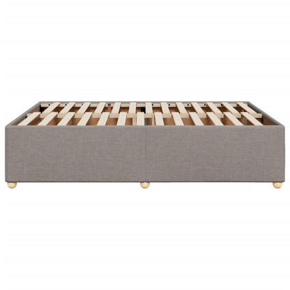 Bedframe zonder matras stof taupe 140x190 cm