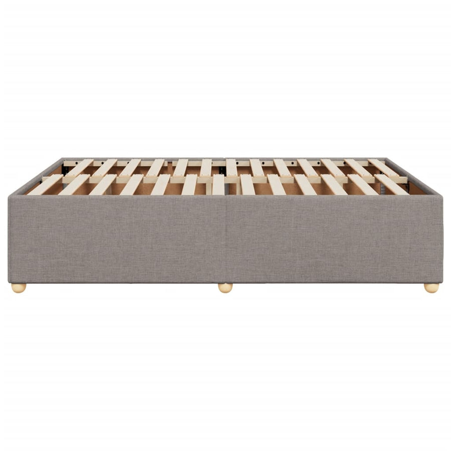 Bedframe zonder matras stof taupe 140x190 cm