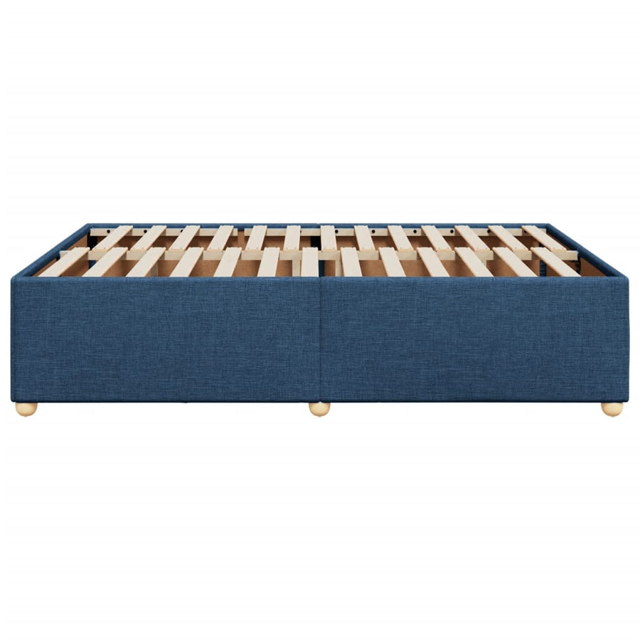 Bedframe zonder matras stof blauw 140x190 cm