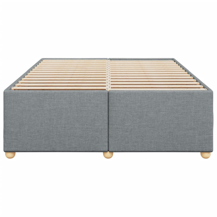 Bedframe zonder matras stof lichtgrijs 140x200 cm