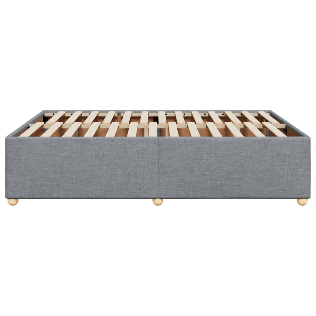 Bedframe zonder matras stof lichtgrijs 140x200 cm