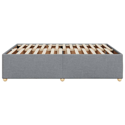 Bedframe zonder matras stof lichtgrijs 140x200 cm