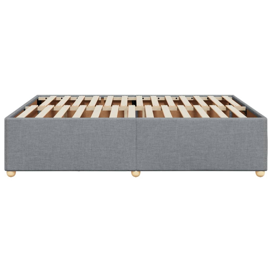Bedframe zonder matras stof lichtgrijs 140x200 cm