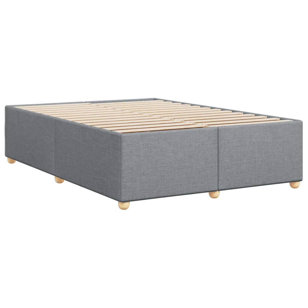 Bedframe zonder matras stof lichtgrijs 140x200 cm
