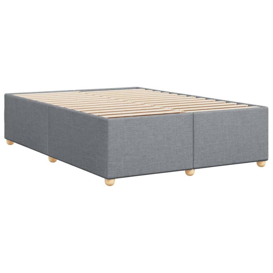 Bedframe zonder matras stof lichtgrijs 140x200 cm