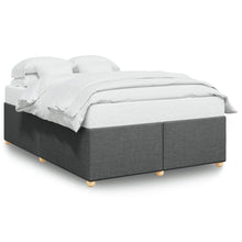 Bedframe zonder matras stof donkergrijs 140x200 cm