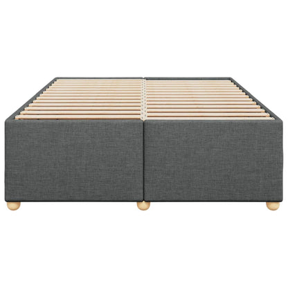 Bedframe zonder matras stof donkergrijs 140x200 cm