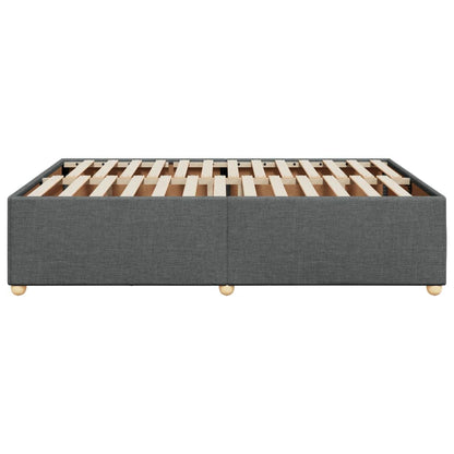 Bedframe zonder matras stof donkergrijs 140x200 cm