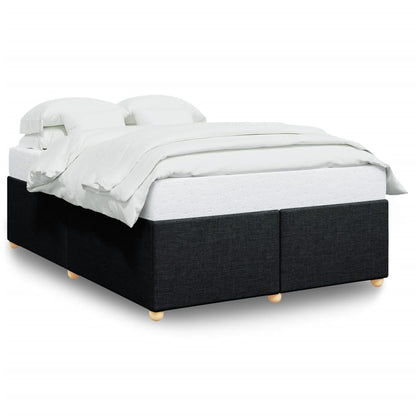 Bedframe zonder matras stof zwart 140x200 cm