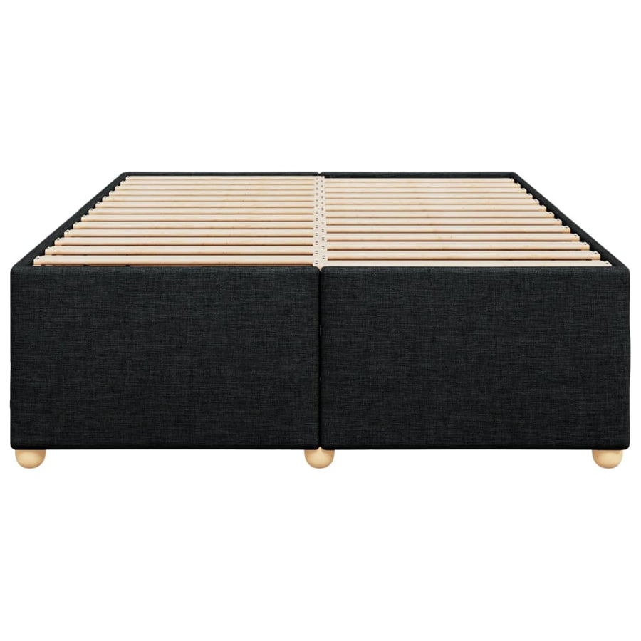 Bedframe zonder matras stof zwart 140x200 cm