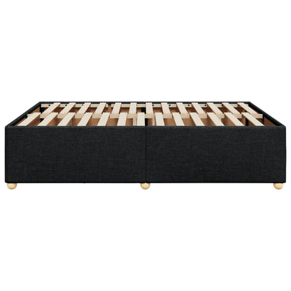 Bedframe zonder matras stof zwart 140x200 cm