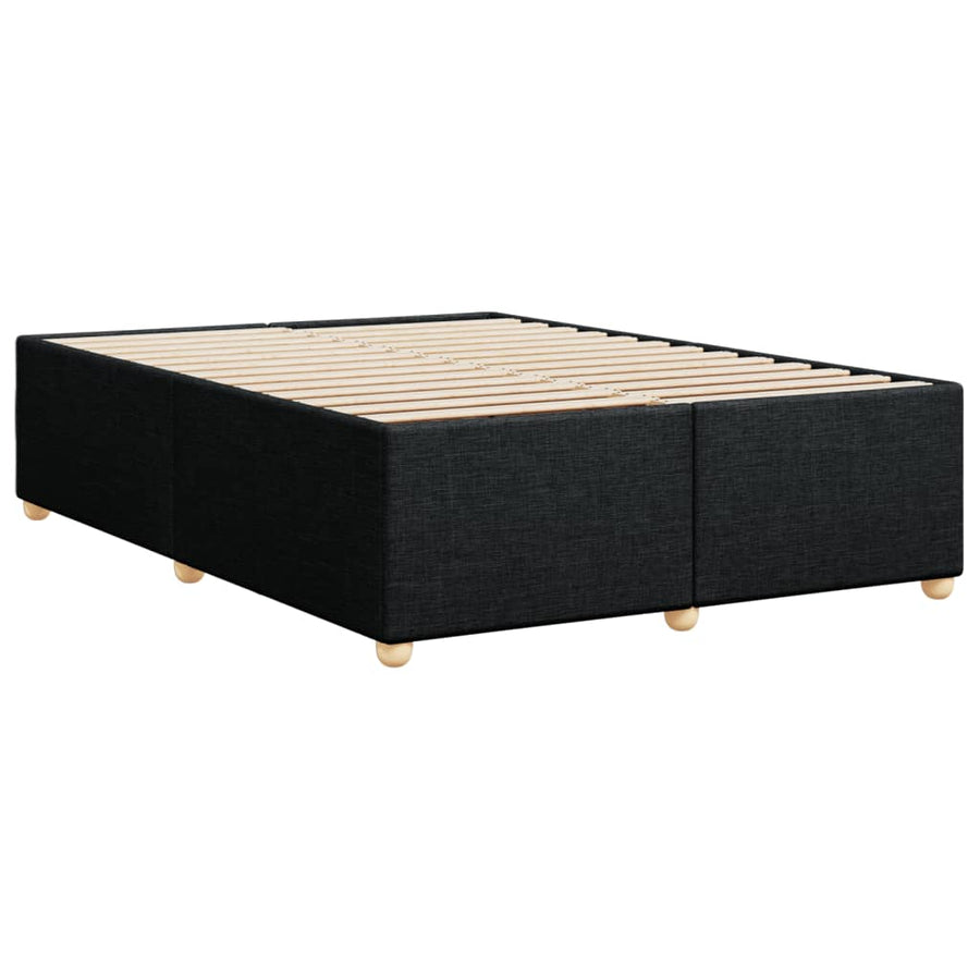 Bedframe zonder matras stof zwart 140x200 cm