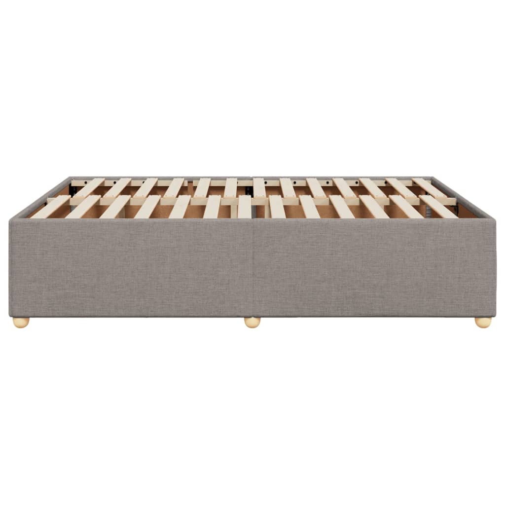 Bedframe zonder matras stof taupe 140x200 cm