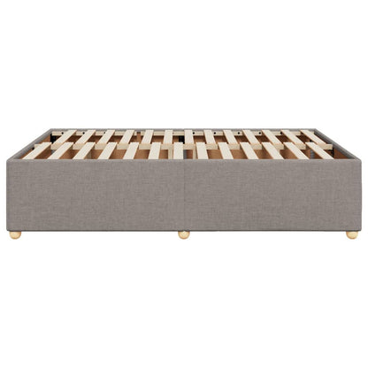 Bedframe zonder matras stof taupe 140x200 cm