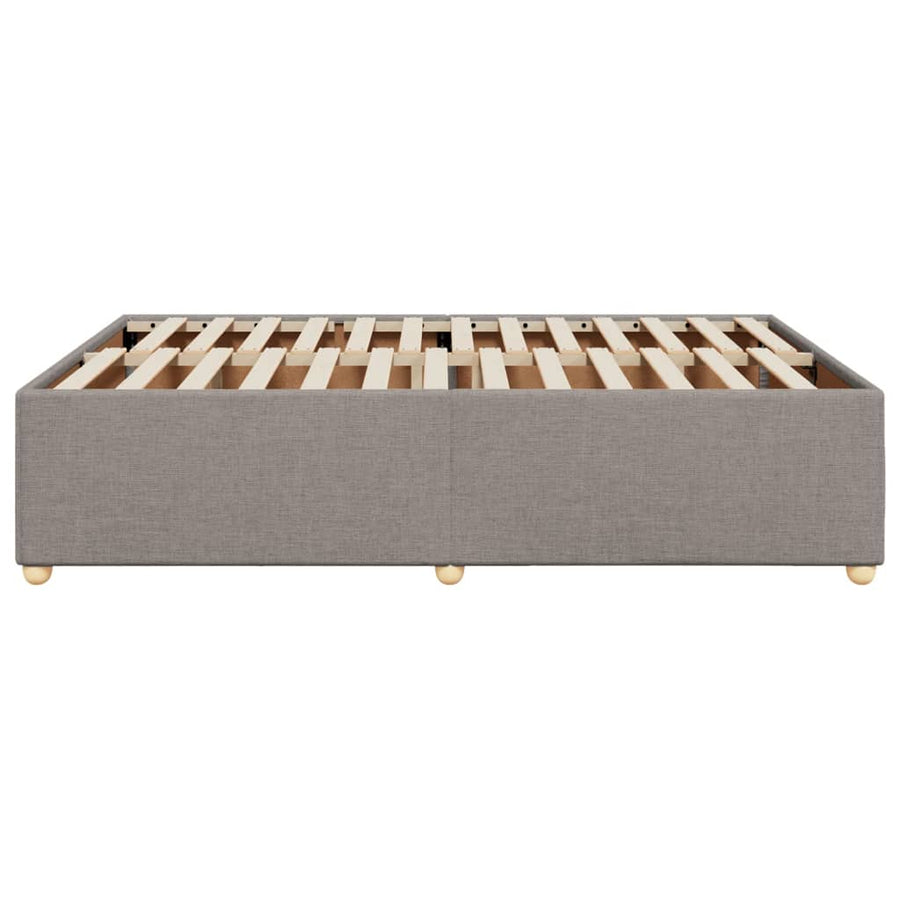 Bedframe zonder matras stof taupe 140x200 cm