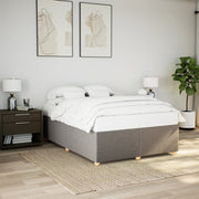 Bedframe stof taupe 140x200 cm