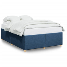 Bedframe zonder matras stof blauw 140x200 cm