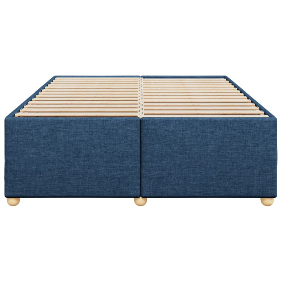 Bedframe zonder matras stof blauw 140x200 cm
