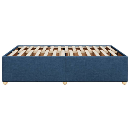 Bedframe zonder matras stof blauw 140x200 cm