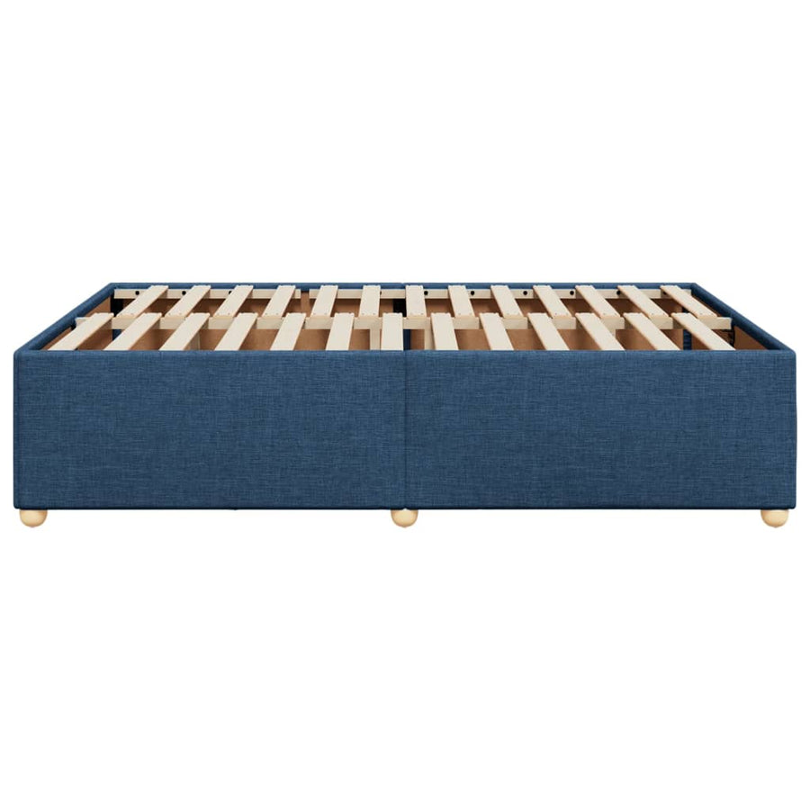 Bedframe zonder matras stof blauw 140x200 cm