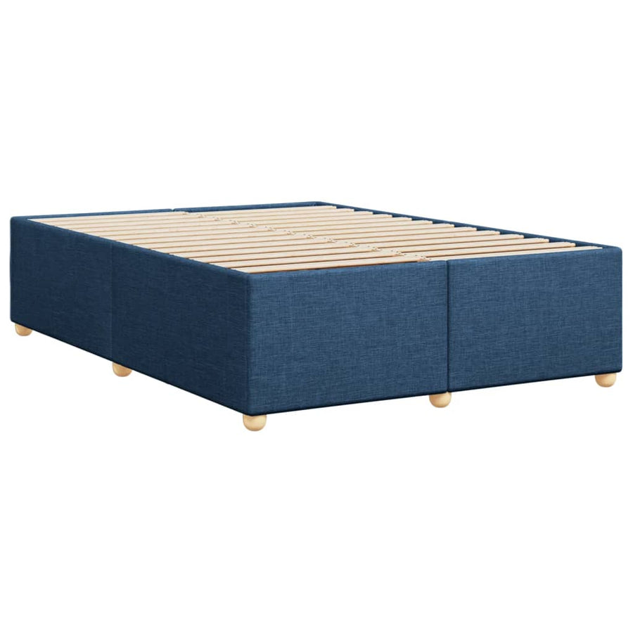 Bedframe zonder matras stof blauw 140x200 cm