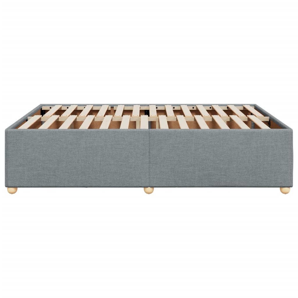 Bedframe zonder matras stof lichtgrijs 160x200 cm