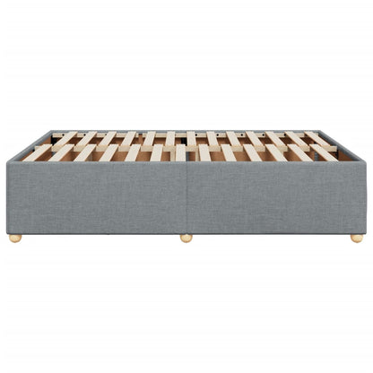 Bedframe zonder matras stof lichtgrijs 160x200 cm