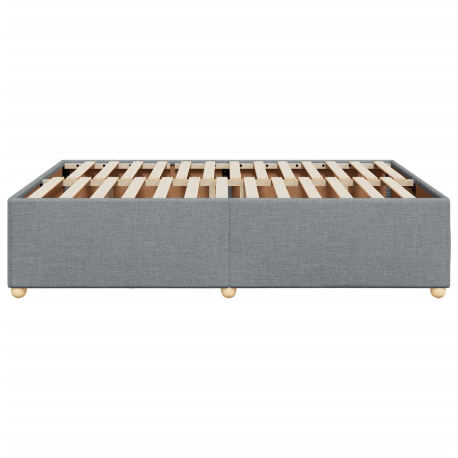 Bedframe zonder matras stof lichtgrijs 160x200 cm