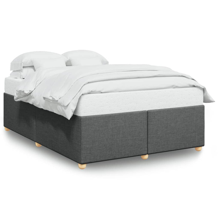 Bedframe zonder matras stof donkergrijs 160x200 cm