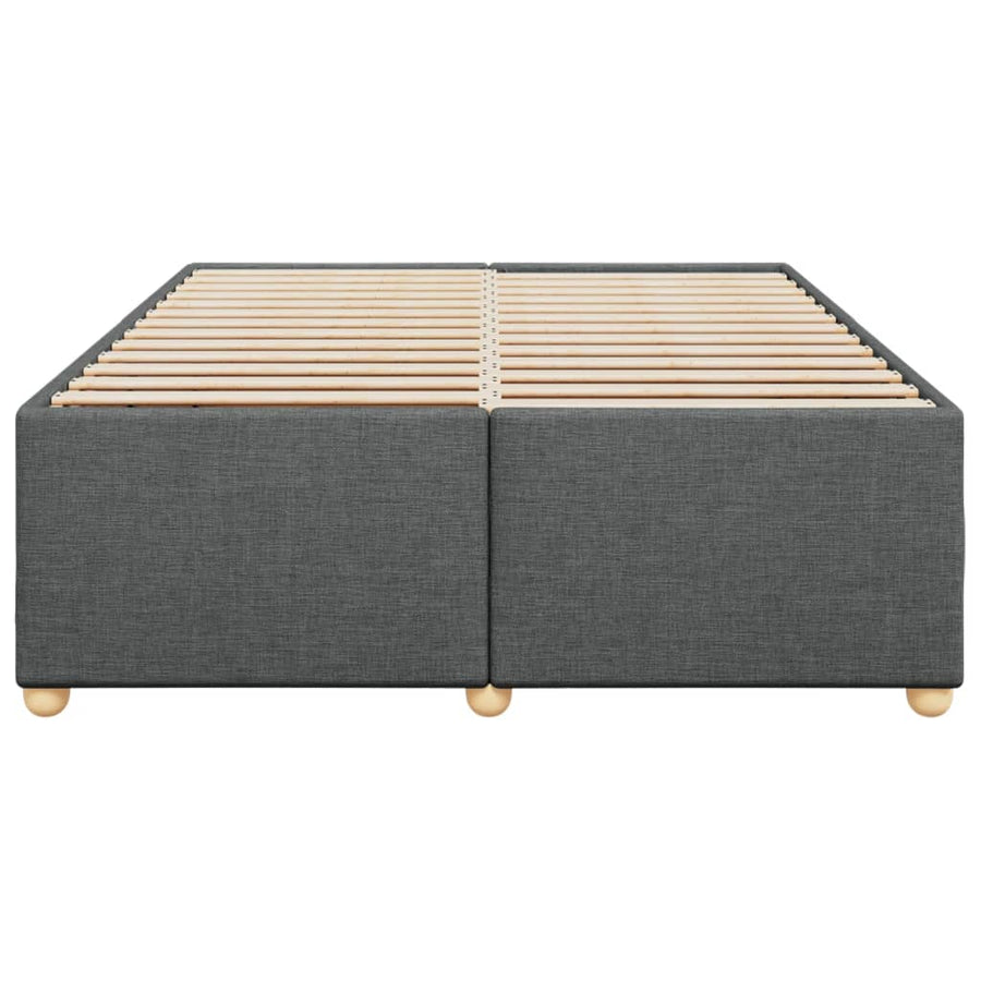 Bedframe zonder matras stof donkergrijs 160x200 cm