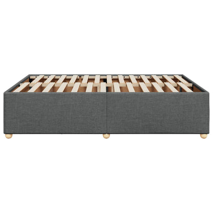 Bedframe zonder matras stof donkergrijs 160x200 cm