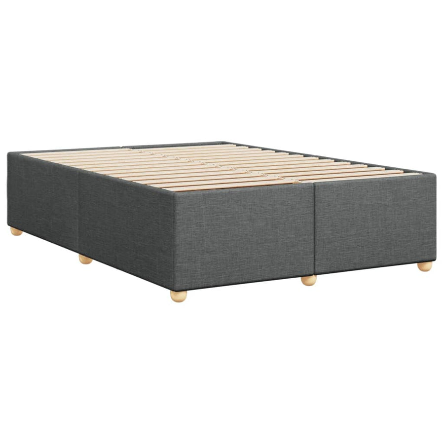 Bedframe zonder matras stof donkergrijs 160x200 cm