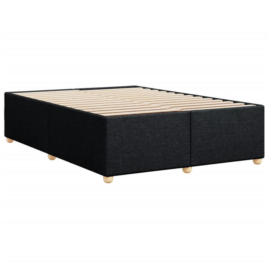 Bedframe zonder matras stof zwart 160x200 cm